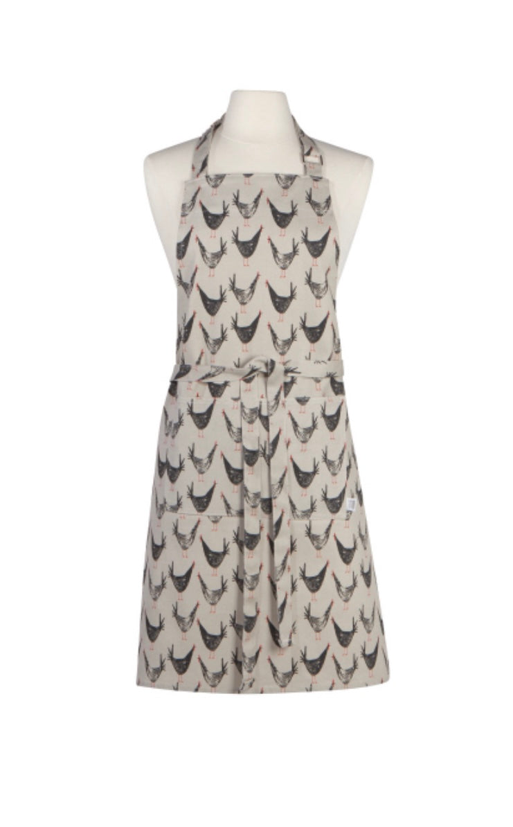 Cotton Chef Apron - Chicken Scratch