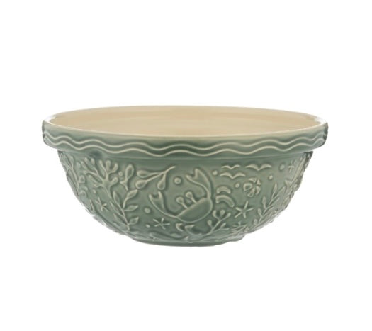 Mason Cash Earthenware Mixing Bowls 9.75" Nautical Style (Color Grey / Blue)