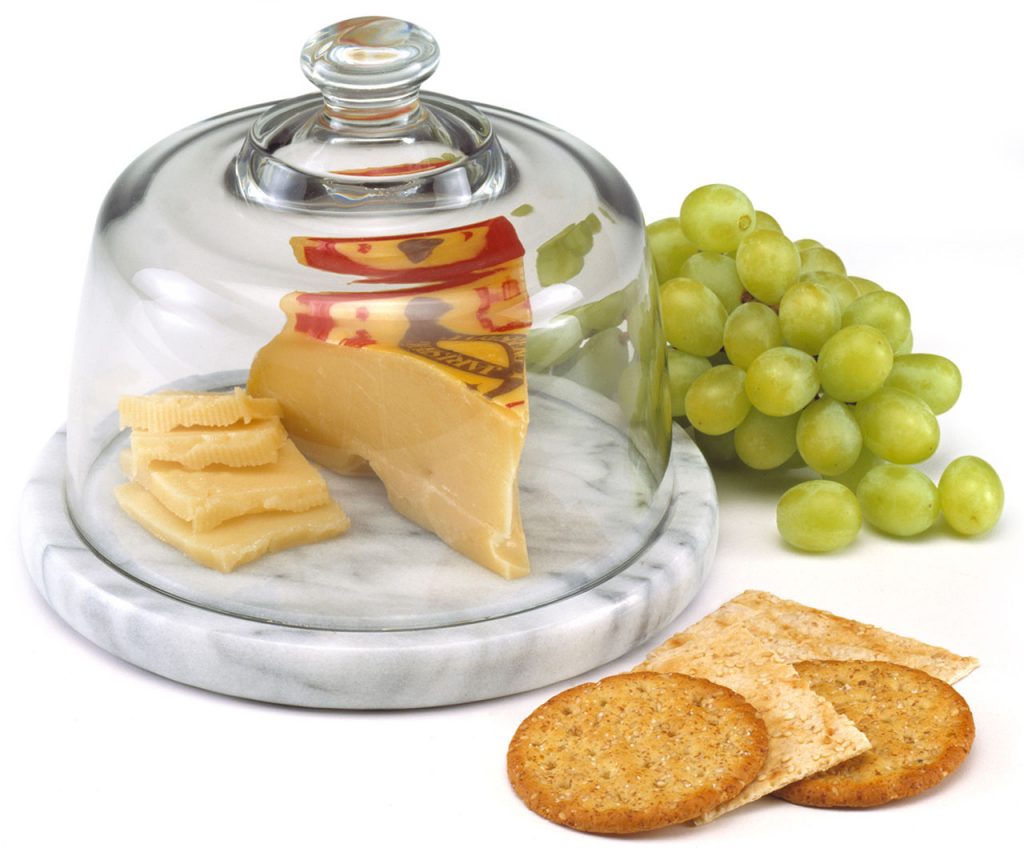 Norpro Glass Cheese Dome / Marble Base