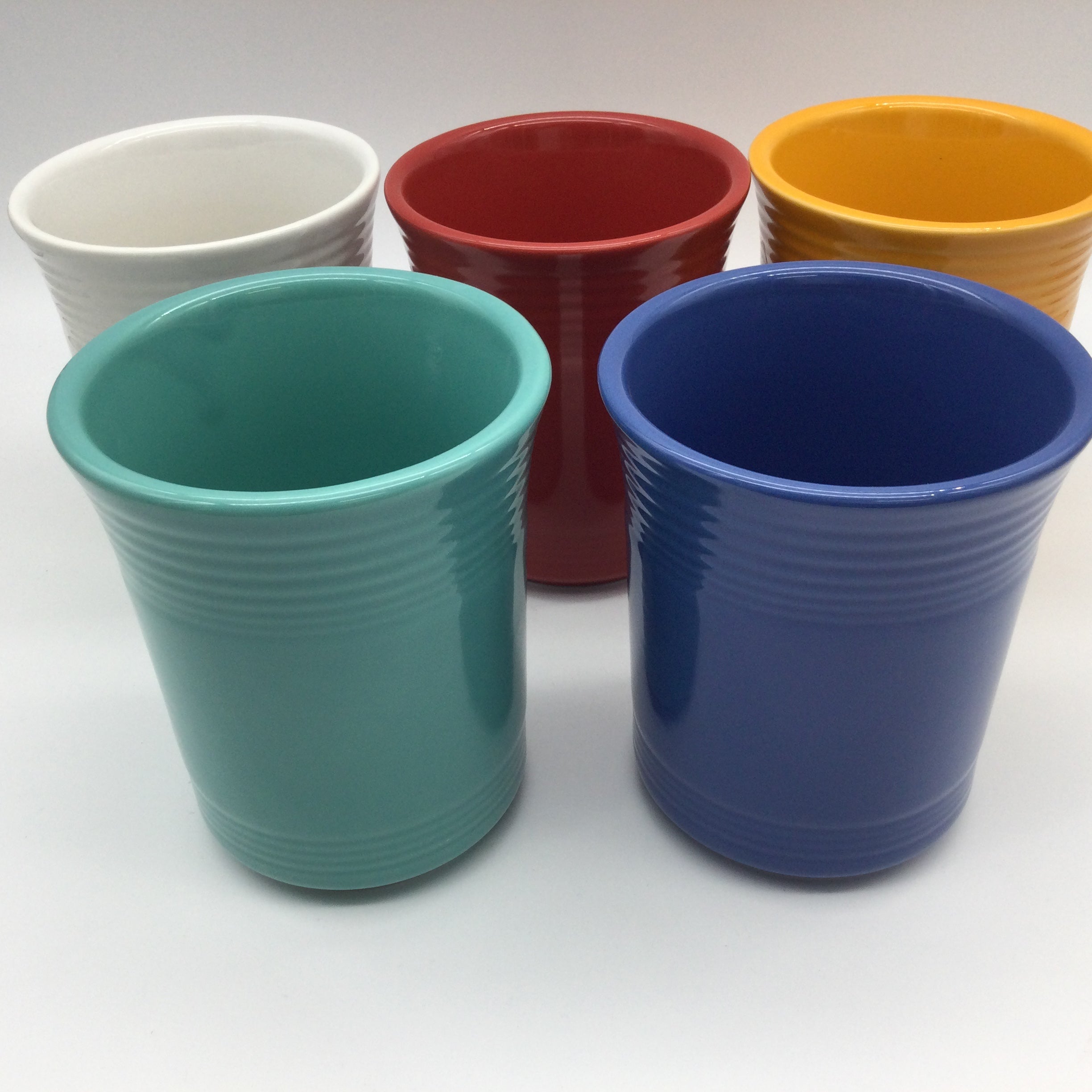 Vintage, Fiestaware, Lemongrass, Medium, Kitchen Crock, With Seal Vintage, Fiestaware, Lemongrass, Medium, Kitchen Crock, With Seal