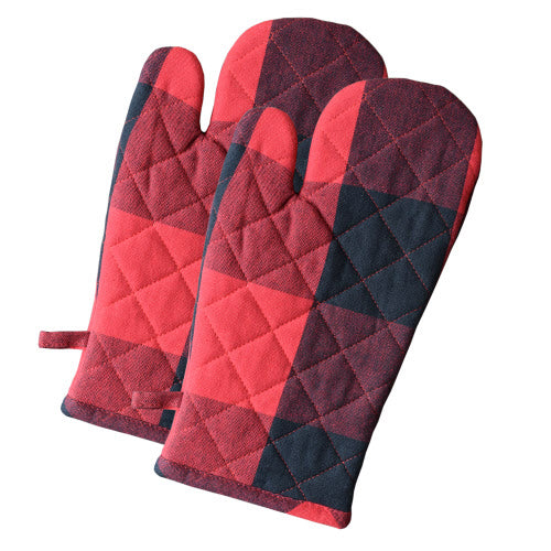 Buffalo Check Oven Mitts