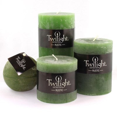 3" x 6" Unscented Twilight Pillar Candles - Pinegrove