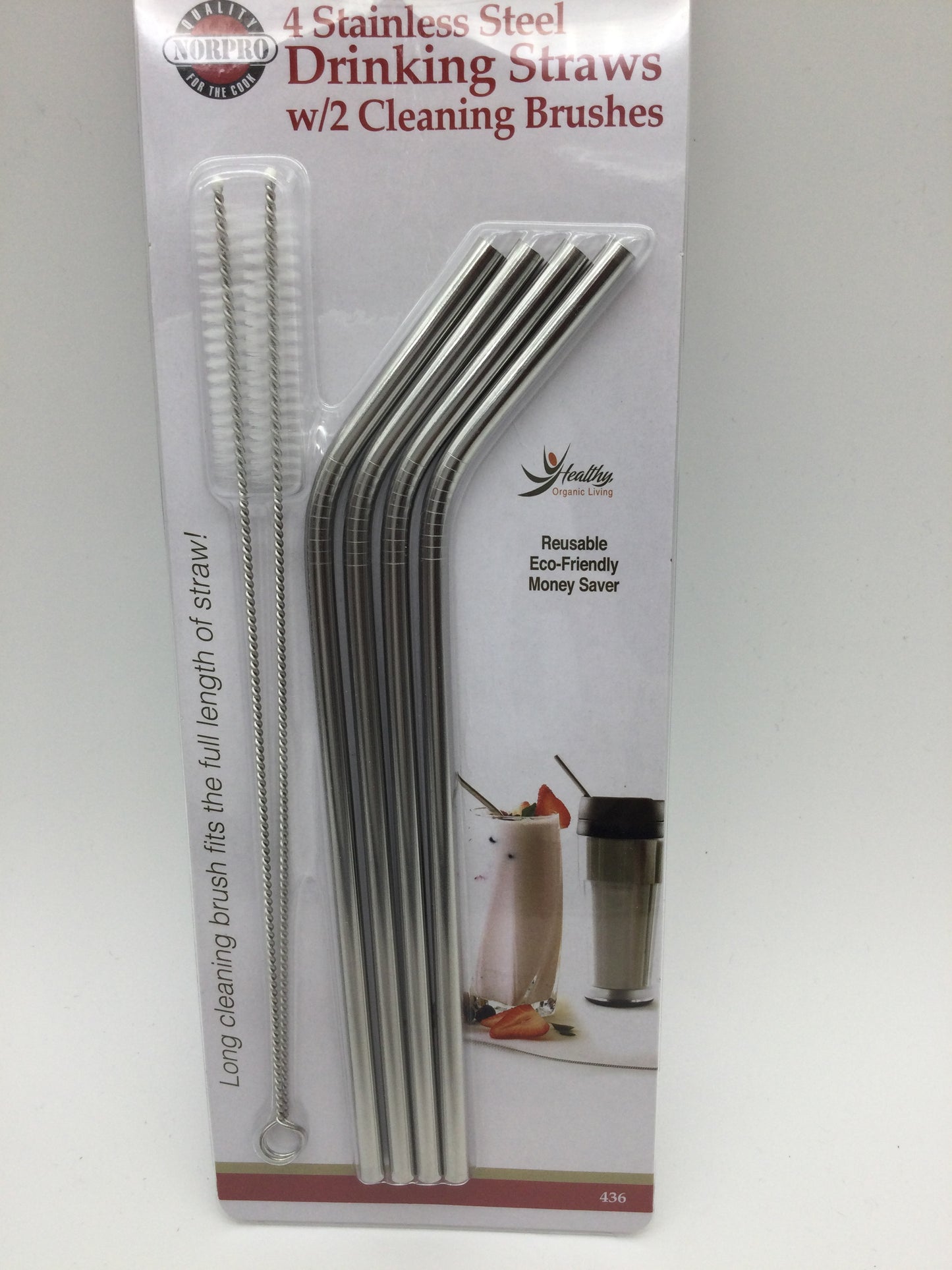 Norpro Stainless Steel Drinking Straws