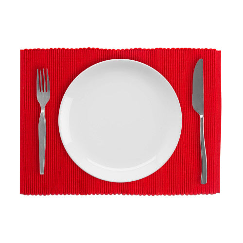 Broadway Solid Placemats - Red