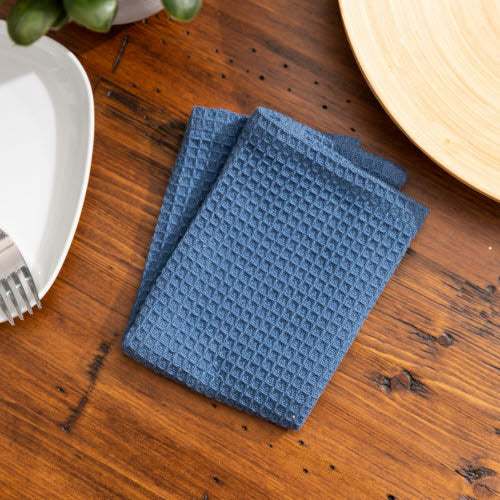 Broadway Waffle Dishcloth - Blue