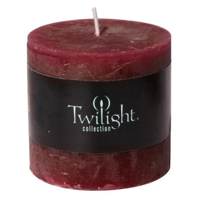 3" x 3" Scented Twilight Pillar Candles - Cinnamon