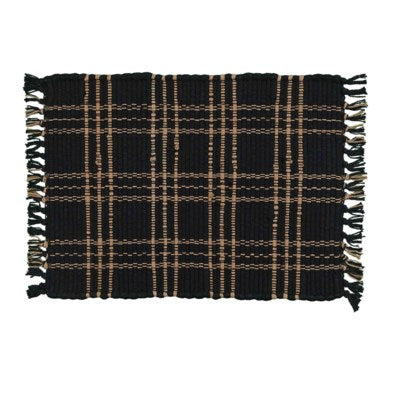 Sturbridge Chindi Placemat - Black