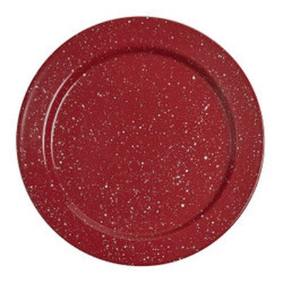 Granite Enamelware Salad Plate - Red