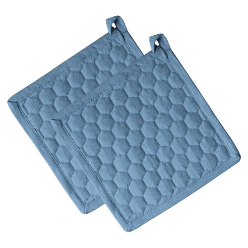 Fouta Pot Holders - Blue