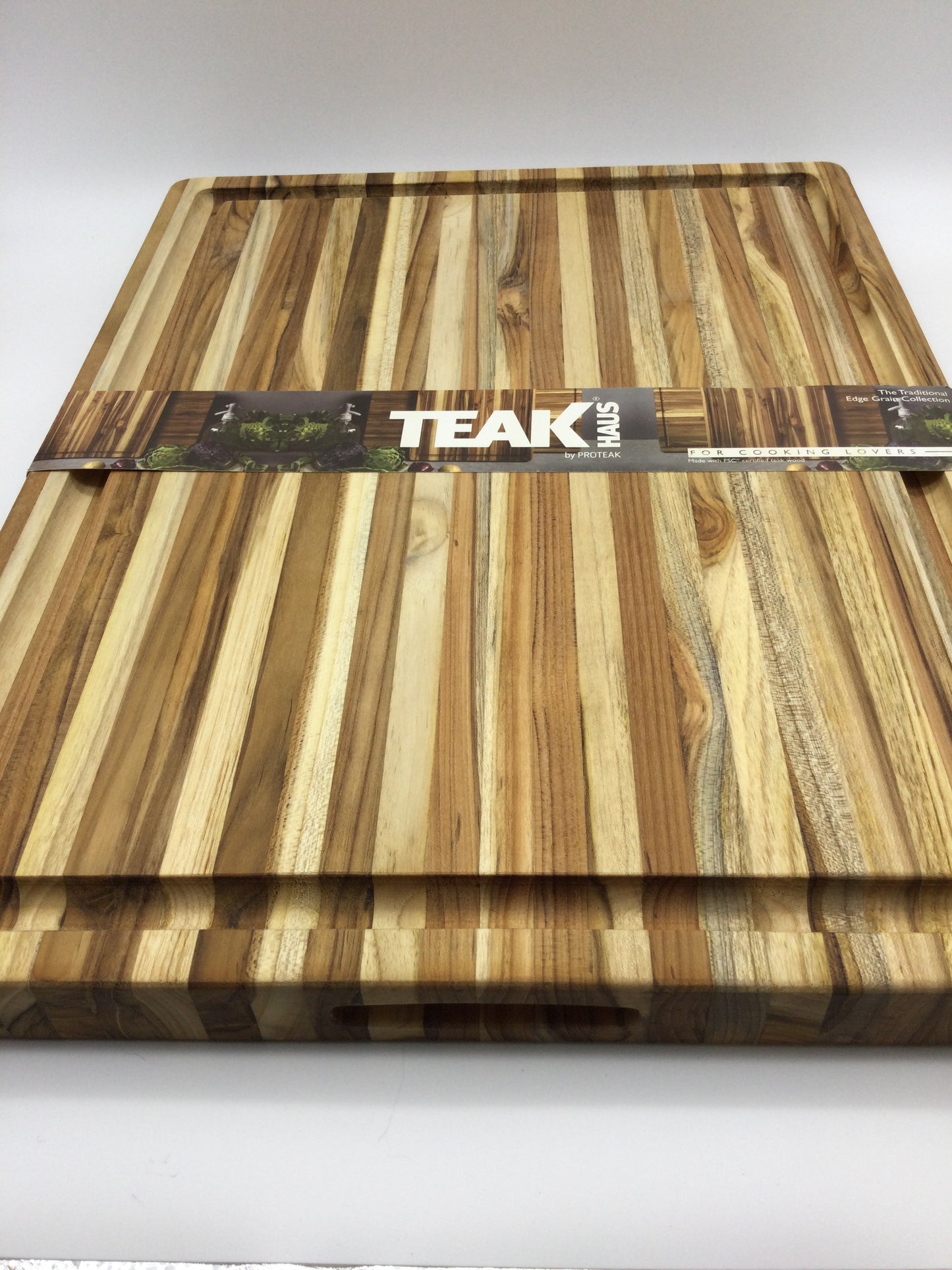 Teak Cutting Board with Handles