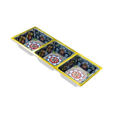 Taco 3 Section Tray - Yellow