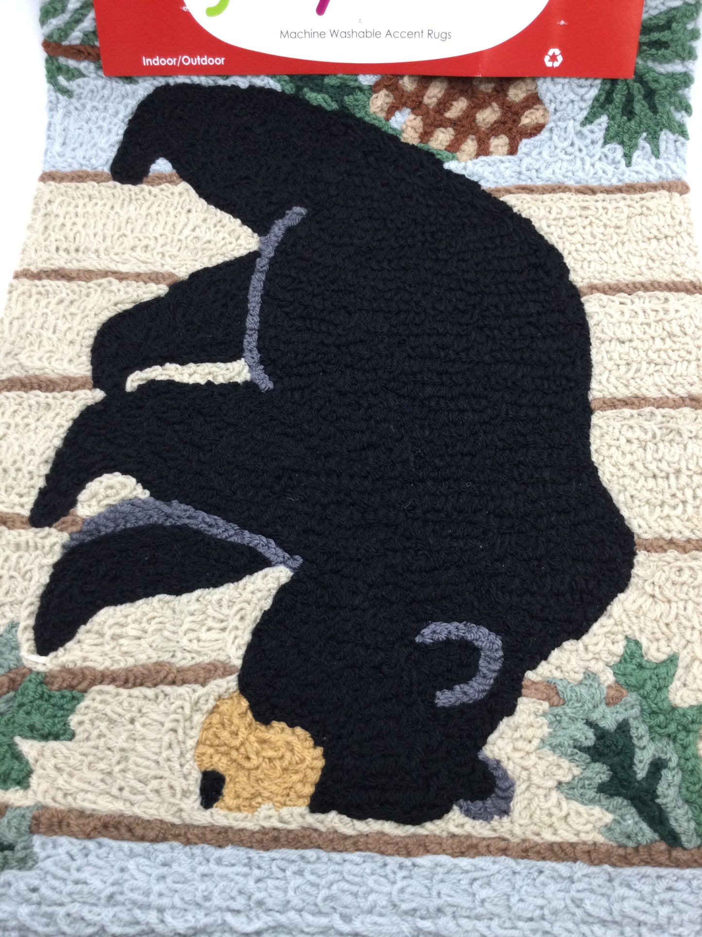 Jelly Bean Washable Indoor/Outdoor Carpets - Bear