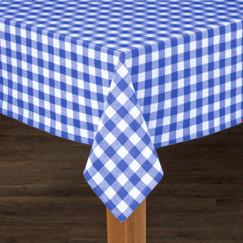 Country Check Table Cloth - Large - Blue