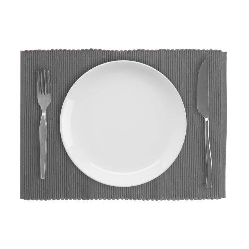 Broadway Solid Placemats - Grey