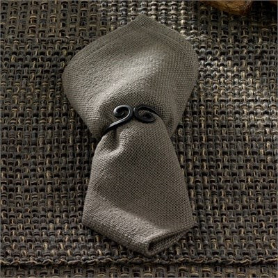 Tweed Napkin - Charcoal