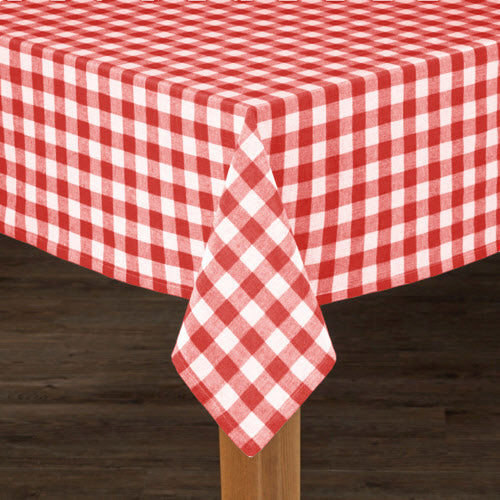 Country Check Table Cloth - Large - Red