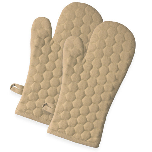 Fouta Oven Mitts - Beige