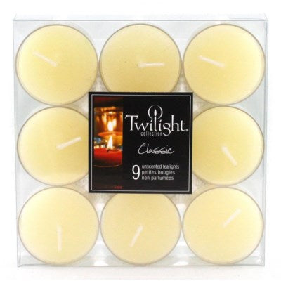 9 Pack Twilight Tea Lights - Ivory
