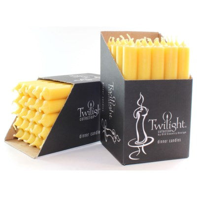 7" Twilight Dinner Candles - Lemon Chiffon