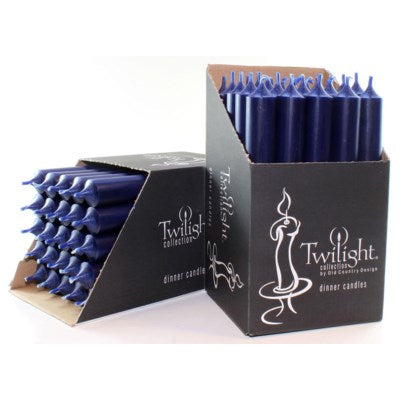 10" Twilight Dinner Candles - Navy Blue