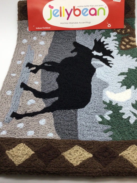 Jelly Bean Washable Indoor/Outdoor Carpets - Moose