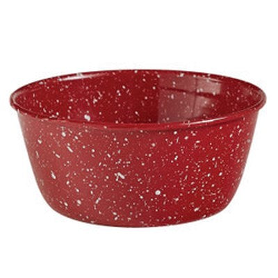 Granite Enamelware Bowl - Red