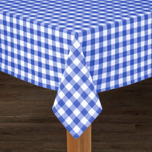 Country Check Table Cloth - Small - Blue