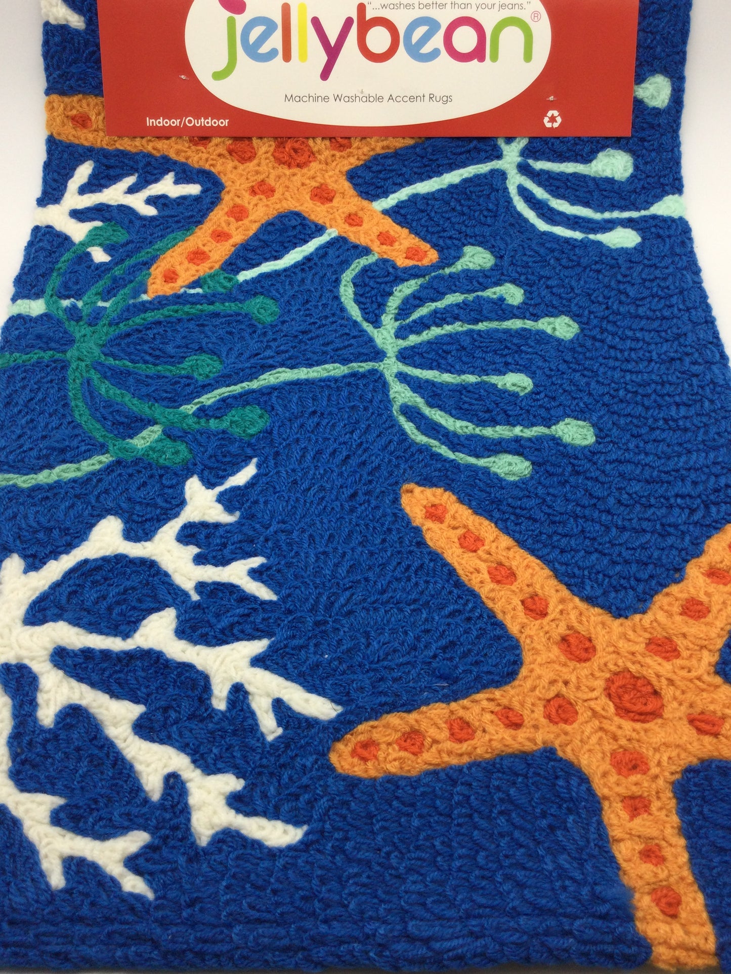Jelly Bean Washable Indoor/Outdoor Carpets - Starfish