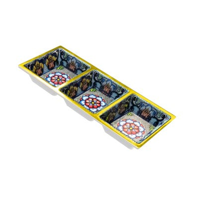 Copy of 3 Section Taco Tray - Yellow