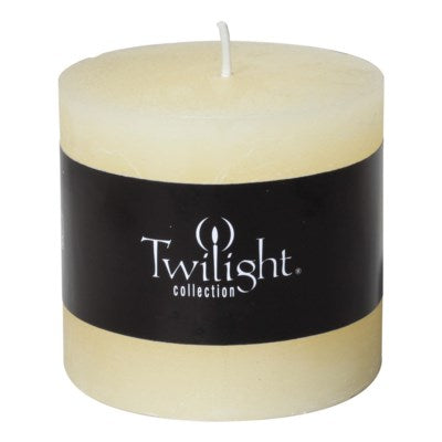 3" x 3" Scented Twilight Pillar Candles - Vanilla Bean
