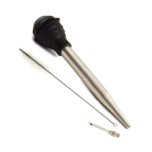 Norpro Stainless Steel Baster with Needle and Brush